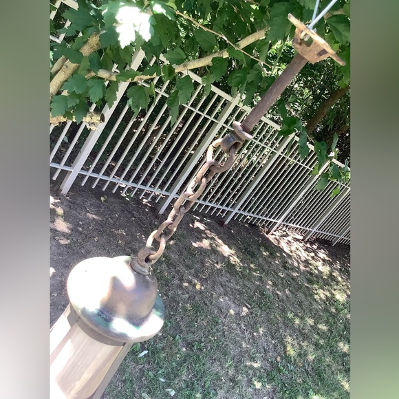 Antique Vintage Metal Lantern - Picture 5 of 9